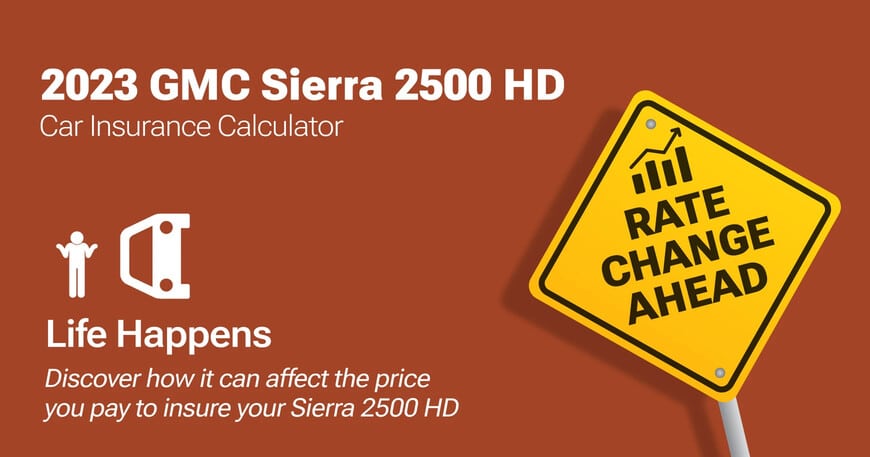 2023 GMC Sierra 2500 HD car insurance calculator image