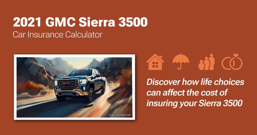 2021 GMC Sierra 3500 car insurance calculator image