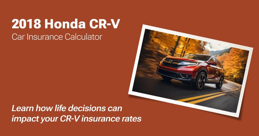 2018 Honda CR-V car insurance calculator image