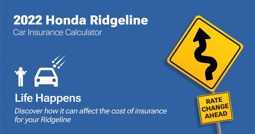 2022 Honda Ridgeline car insurance calculator image
