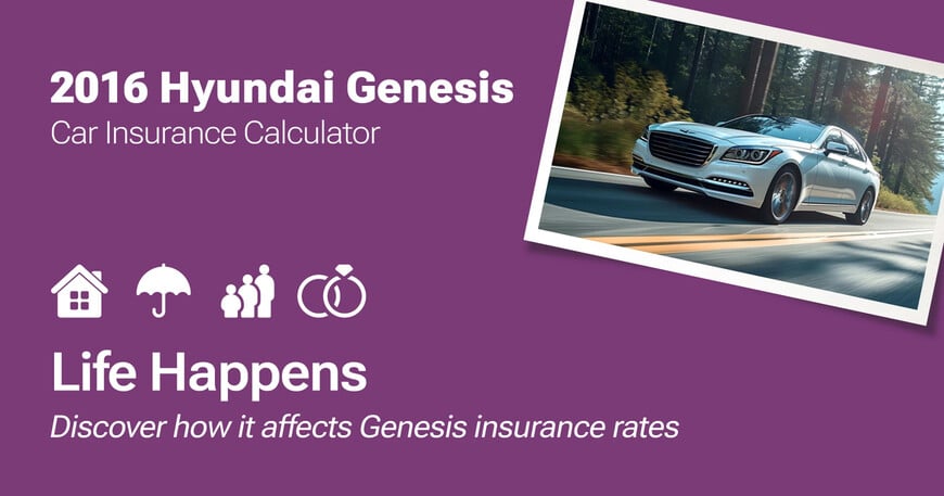 2016 Hyundai Genesis car insurance calculator image