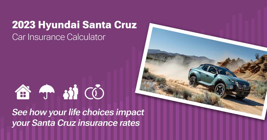 2023 Hyundai Santa Cruz car insurance calculator image