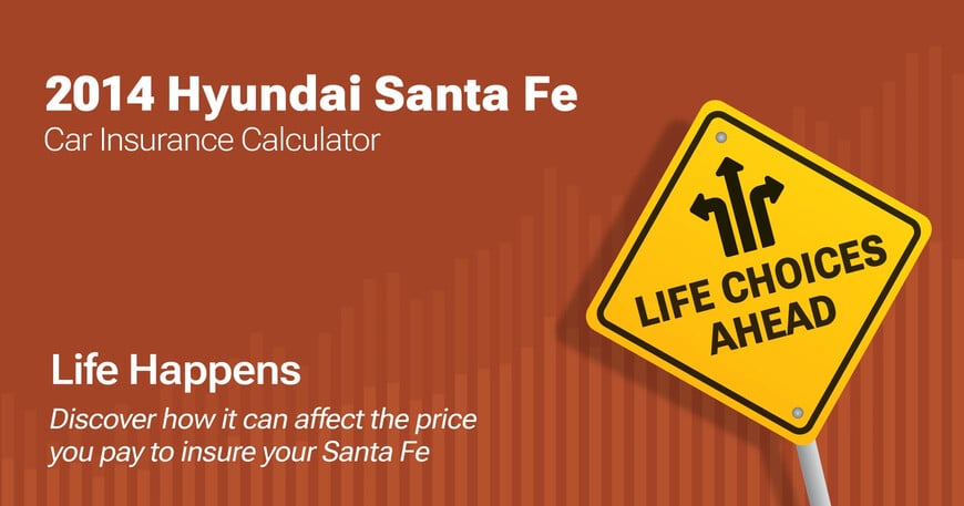 2014 Hyundai Santa Fe car insurance calculator image