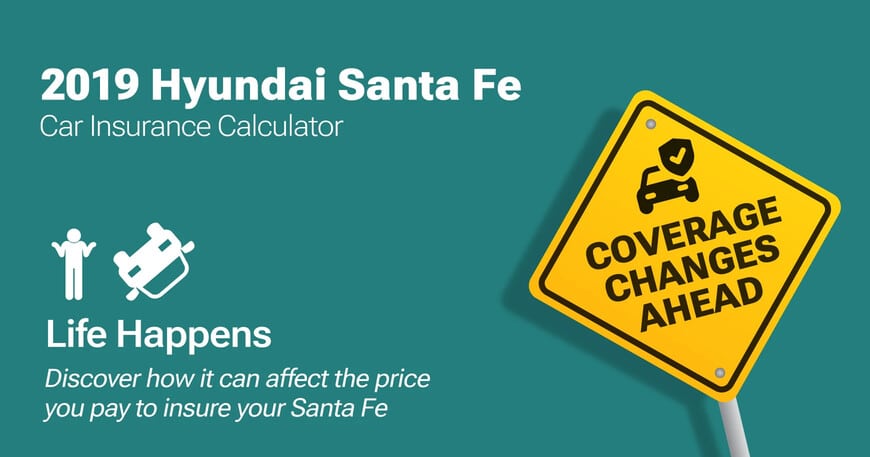 2019 Hyundai Santa Fe car insurance calculator image
