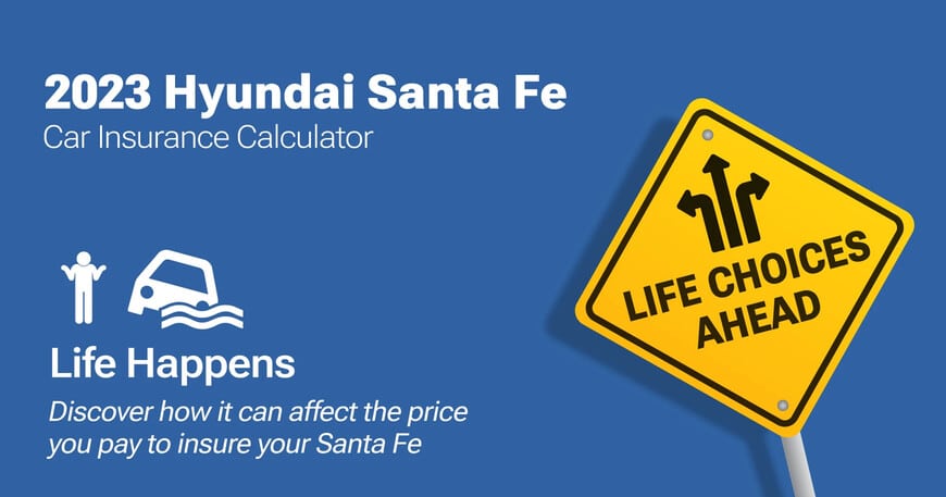 2023 Hyundai Santa Fe car insurance calculator image