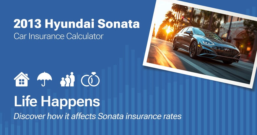 2013 Hyundai Sonata car insurance calculator image