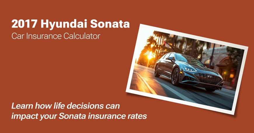 2017 Hyundai Sonata car insurance calculator image
