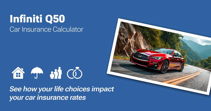 Infiniti Q50 car insurance calculator image