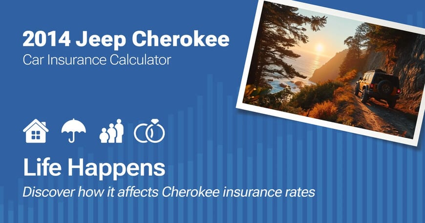 2014 Jeep Cherokee car insurance calculator image