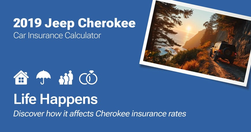 2019 Jeep Cherokee car insurance calculator image