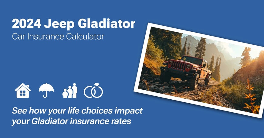2024 Jeep Gladiator car insurance calculator image