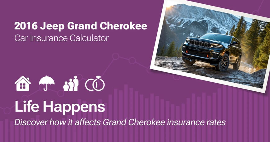 2016 Jeep Grand Cherokee car insurance calculator image