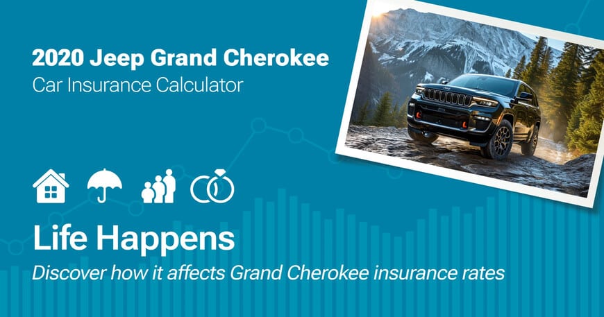 2020 Jeep Grand Cherokee car insurance calculator image