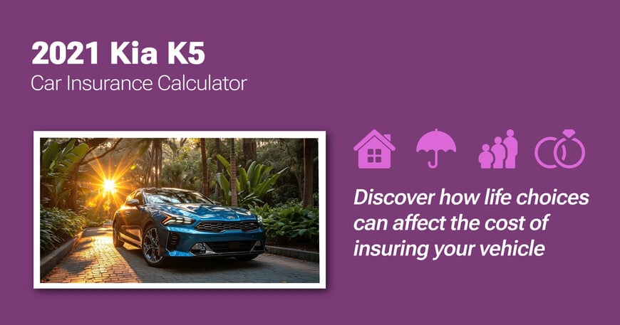 2021 Kia K5 car insurance calculator image