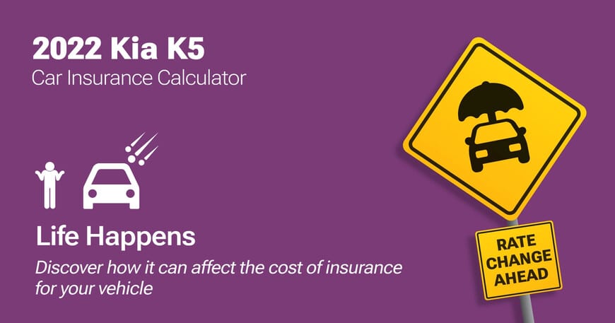 2022 Kia K5 car insurance calculator image