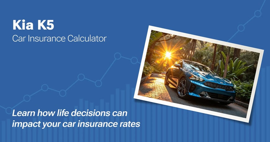 Kia K5 car insurance calculator image
