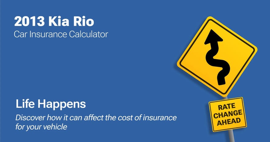 2013 Kia Rio car insurance calculator image
