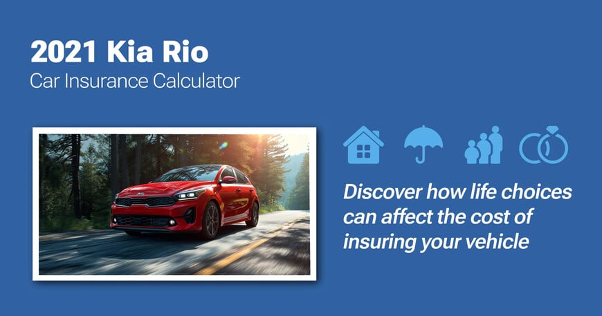 2021 Kia Rio car insurance calculator image