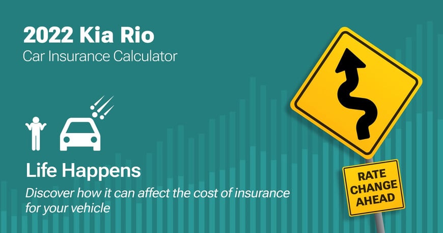 2022 Kia Rio car insurance calculator image
