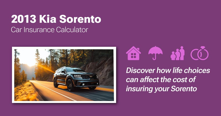 2013 Kia Sorento car insurance calculator image