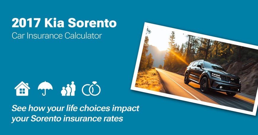 2017 Kia Sorento car insurance calculator image