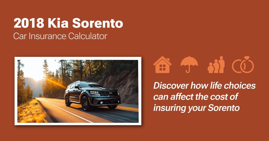 2018 Kia Sorento car insurance calculator image