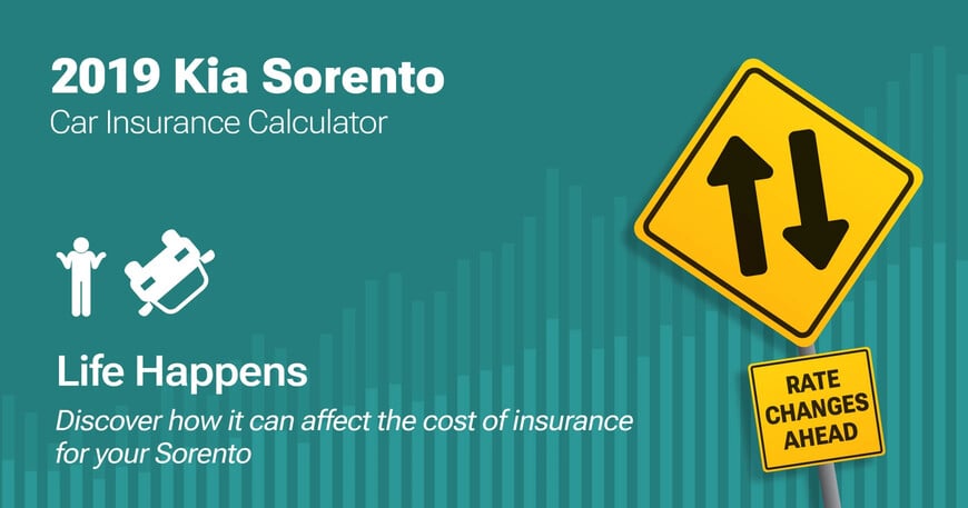 2019 Kia Sorento car insurance calculator image