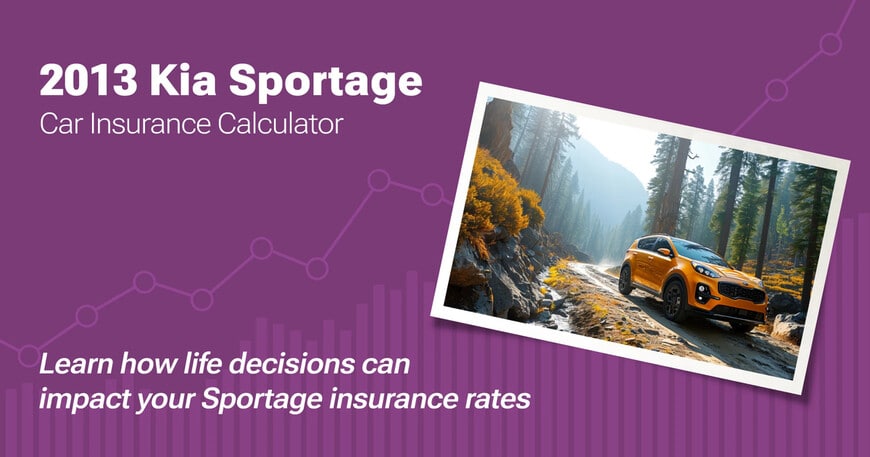 2013 Kia Sportage car insurance calculator image