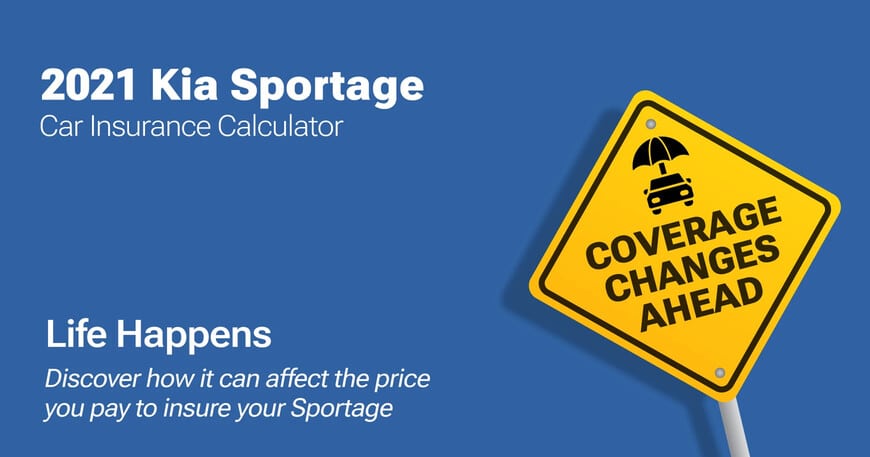 2021 Kia Sportage car insurance calculator image