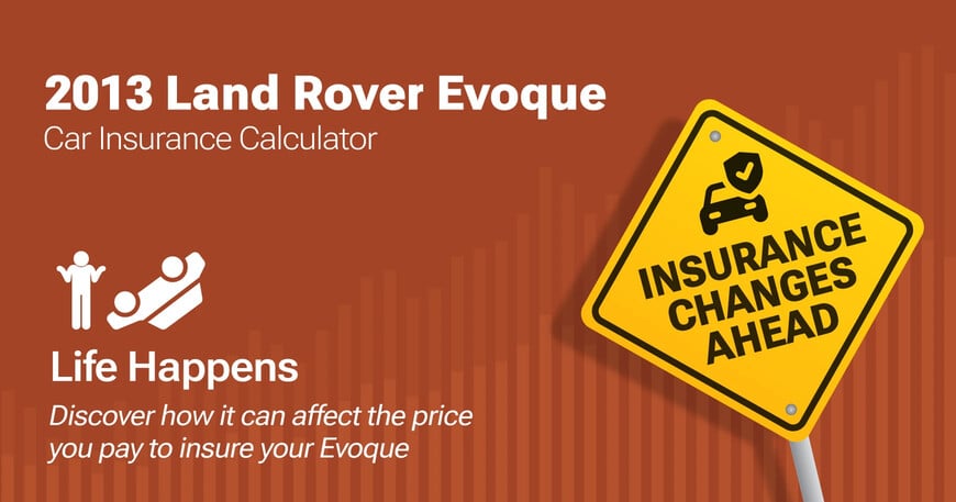 2013 Land Rover Evoque car insurance calculator image