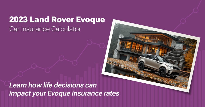 2023 Land Rover Evoque car insurance calculator image