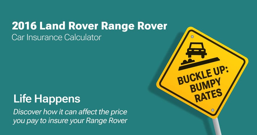 2016 Land Rover Range Rover car insurance calculator image