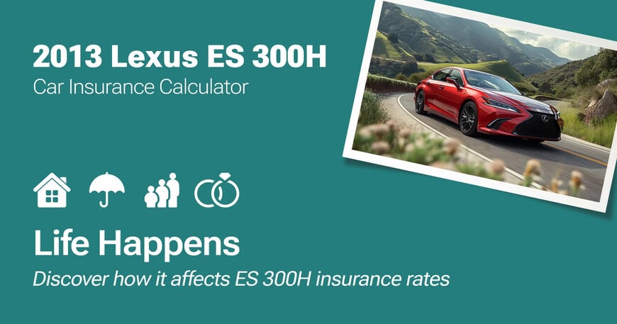 2013 Lexus ES 300h car insurance calculator image