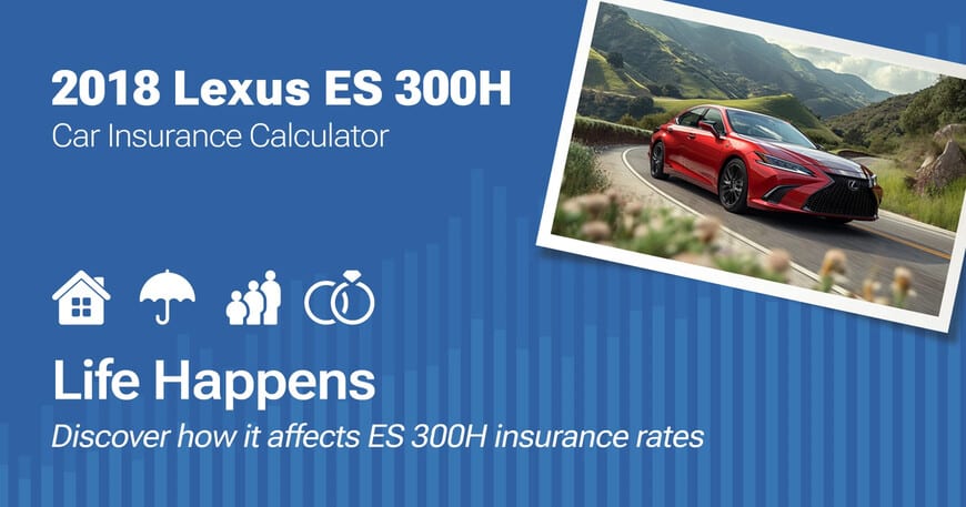 2018 Lexus ES 300h car insurance calculator image