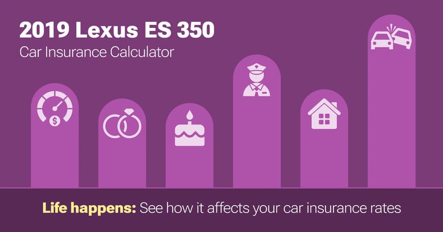 2019 Lexus ES 350 car insurance calculator image
