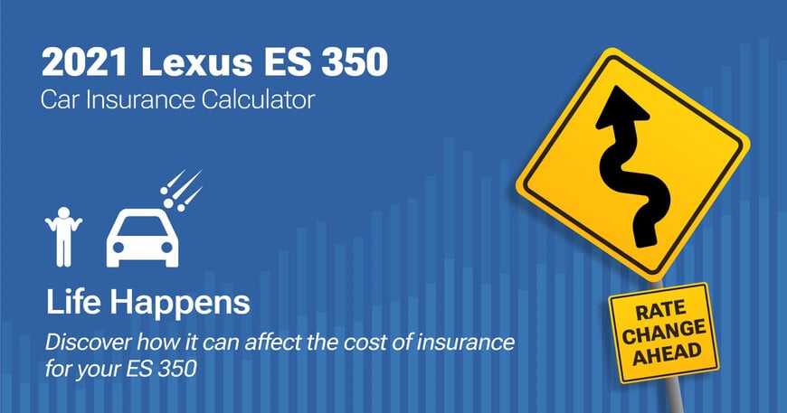 2021 Lexus ES 350 car insurance calculator image