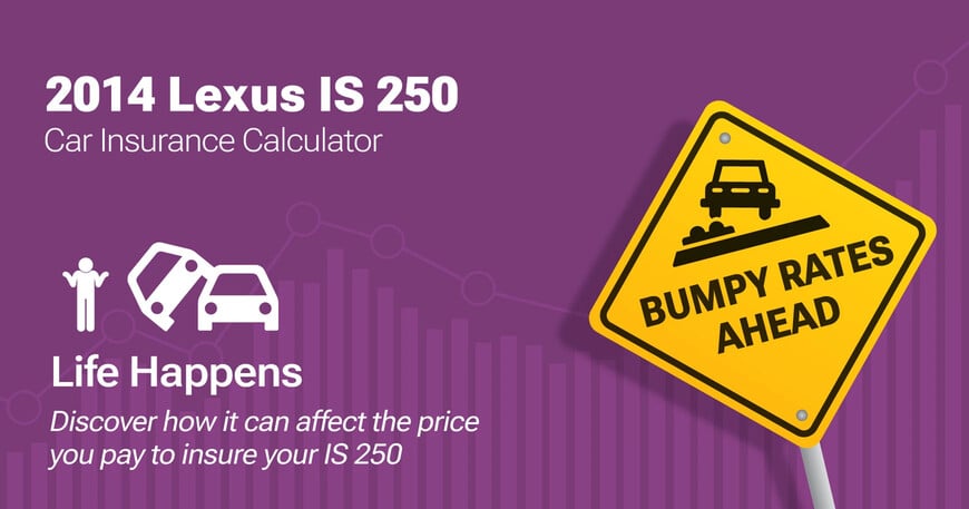 2014 Lexus IS 250 car insurance calculator image