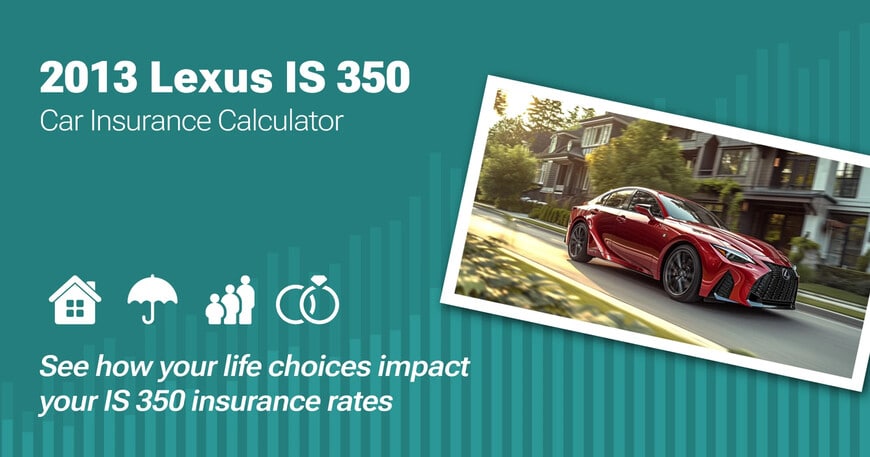 2013 Lexus IS 350 car insurance calculator image