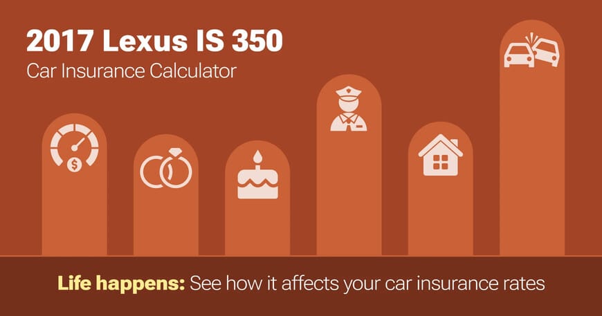 2017 Lexus IS 350 car insurance calculator image