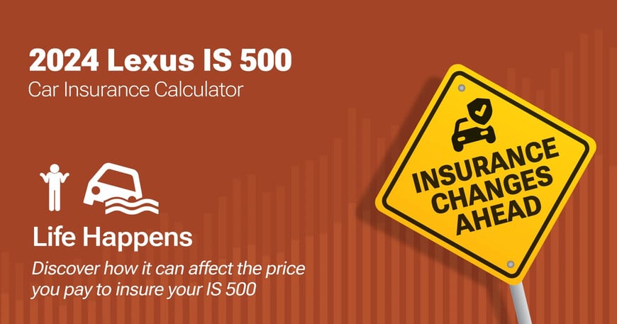 2024 Lexus IS 500 car insurance calculator image