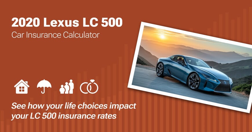 2020 Lexus LC 500 car insurance calculator image