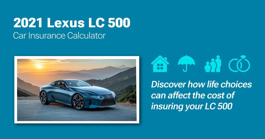 2021 Lexus LC 500 car insurance calculator image