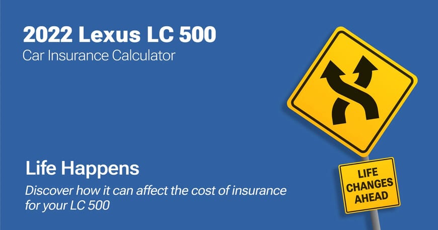 2022 Lexus LC 500 car insurance calculator image