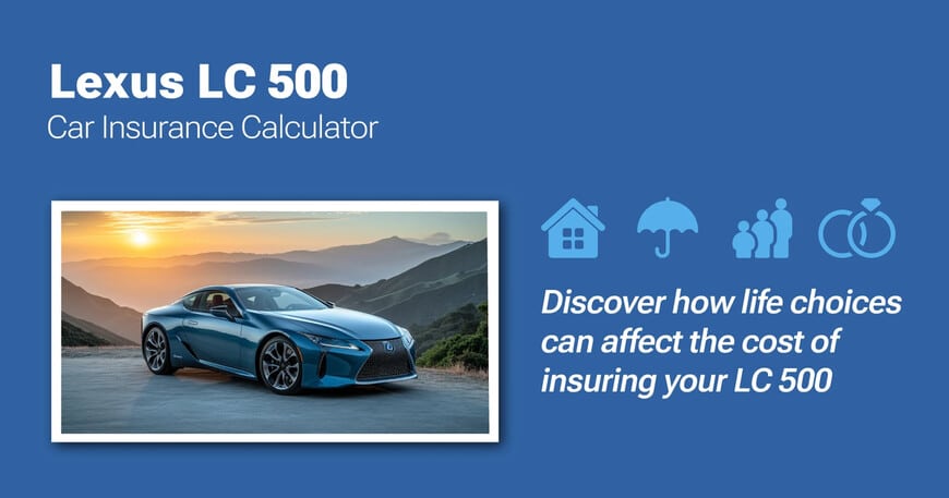 Lexus LC 500 car insurance calculator image