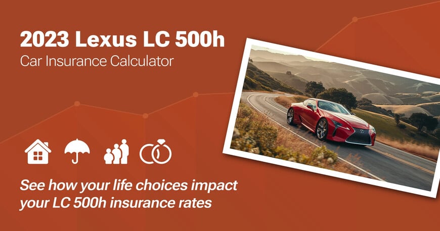 2023 Lexus LC 500h car insurance calculator image