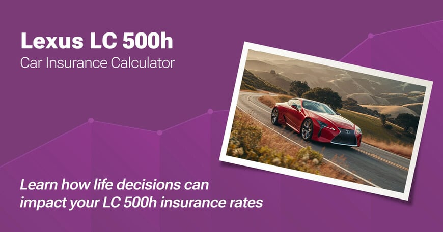 Lexus LC 500h car insurance calculator image