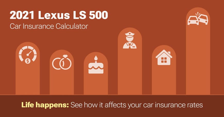 2021 Lexus LS 500 car insurance calculator image