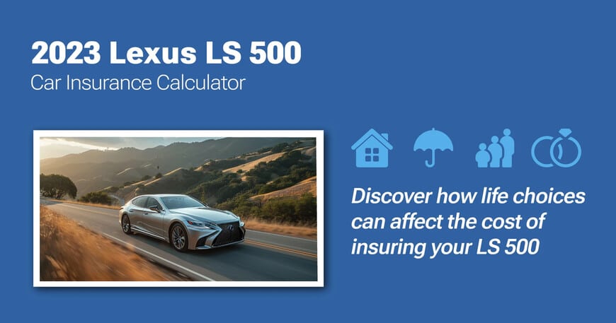 2023 Lexus LS 500 car insurance calculator image