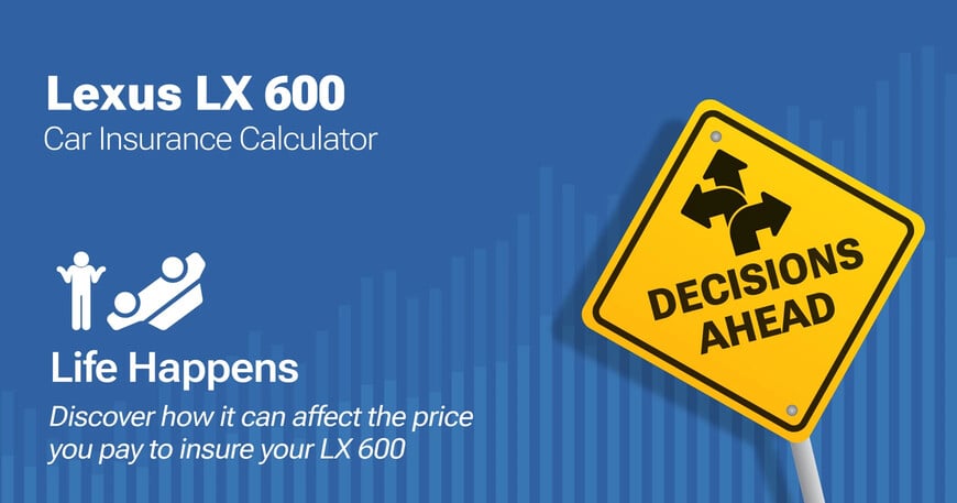 Lexus LX 600 car insurance calculator image