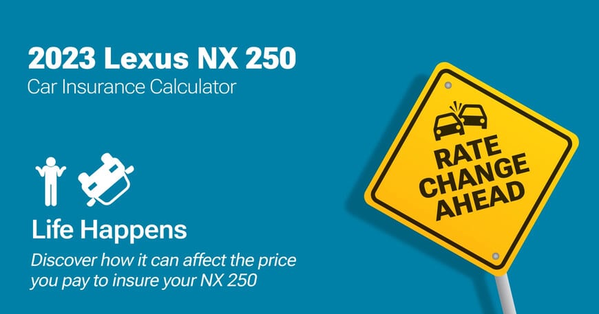 2023 Lexus NX 250 car insurance calculator image